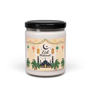 Eid Mubarak Scented Soy Candle, 9oz