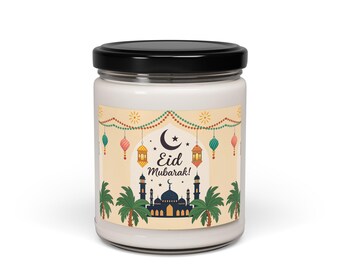Eid Mubarak Scented Soy Candle, 9oz