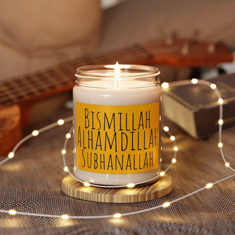 Islamic Sayings Soy Candle image 1
