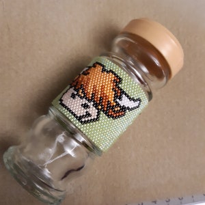 Herb jars Handcrafted beaded (bead peyote weave)