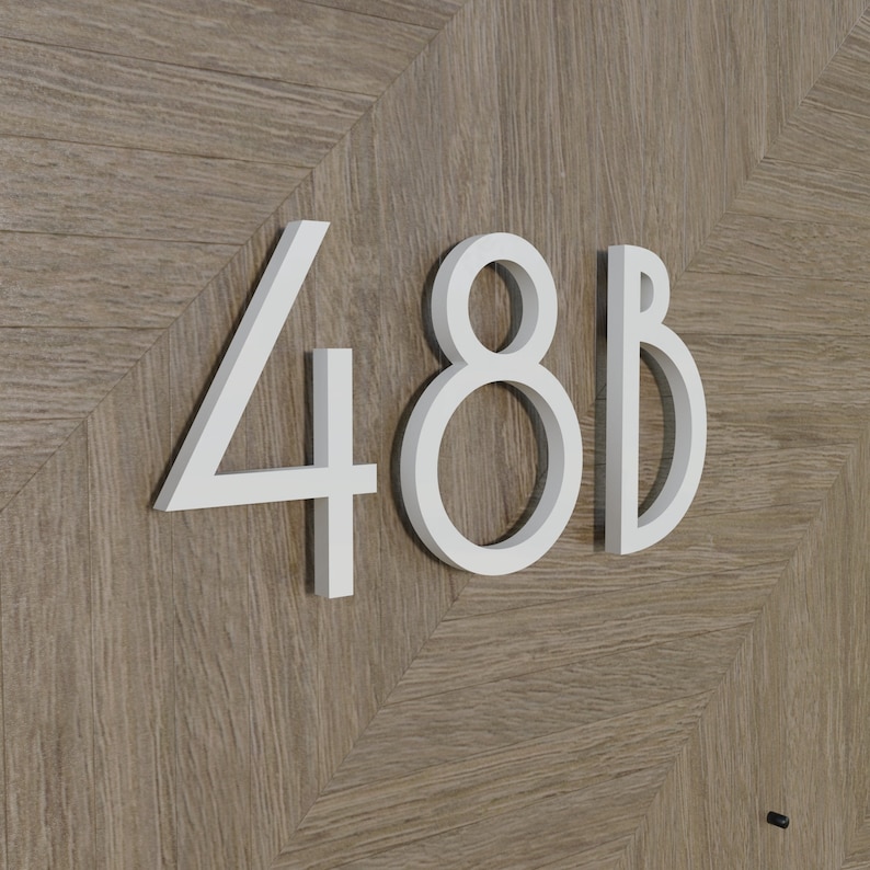 4 Inch Modern House Numbers and Letters Custom House Address Etsy