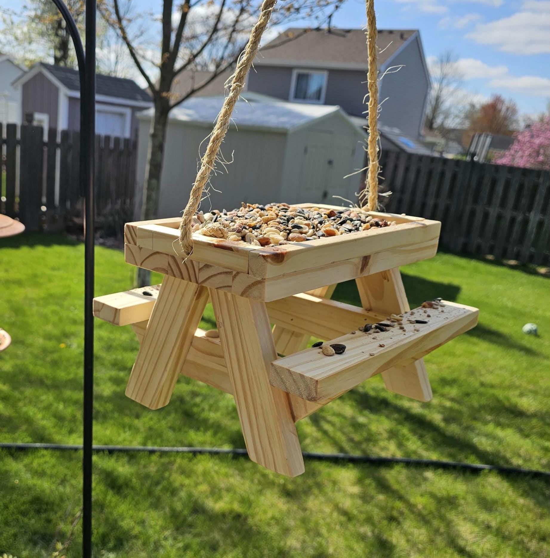 Picnic Table Bird Feeder - Etsy