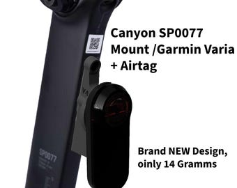 Canyon Aeroad SP0077 / SP0078 / SP 0095 / SP0096 Garmin Varia-houder + verborgen Airtag