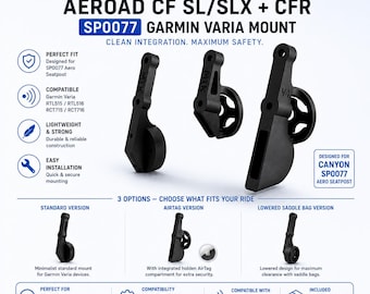 Canyon Aeroad Garmin Varia-houder voor SP0077 / SP0078 / SP095 / SP096