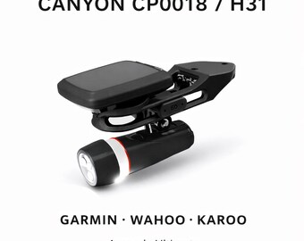 Canyon CP0018 CP0015 houder | Garmin Edge 5 en 8 Series Wahoo Bolt Aeroad Ultimate Cockpit | GoPro & Hidden AirTag verkorte houder
