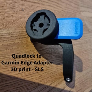Quadlock to Garmin Edge adapter bicycle, mountain bike, MTB, 530, 1040, 830 etc. 3D printing adapter