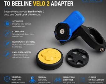 Quadlock naar Beeline VELO 2 adapter voor 3D-printen