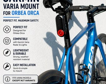Orbea Orca M 30 - Garmin Varia of Magene zadelpenhouder met een diameter van 27,5 mm