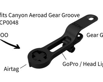 Wahoo - Canyon "Gear Groove Style" voor cockpits CP0048 naar Wahoo met Airtag en GoPro