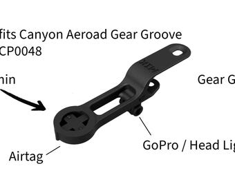Garmin - Canyon "Gear Groove Style" for Cockpits CP0048 to Garmin with Airtag and GoPro