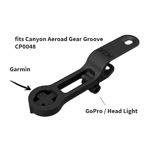 Garmin - Canyon "Gear Groove Style" for Cockpits CP0039, CP0047 and CP0048 to Garmin to Head Light / GoPro