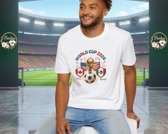 World Cup 2026 Soccer Fan Shirt, North America Football Tee, FIFA Tournament Apparel, USA Canada Mexico Sports Gift