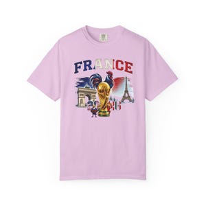 France World Cup 2026 T-shirt, Paris Football Supporters, Vintage Sports Gift, Unisex Cotton Top, Gallic Rooster Jersey image 8
