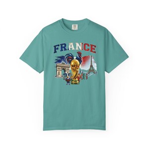France World Cup 2026 T-shirt, Paris Football Supporters, Vintage Sports Gift, Unisex Cotton Top, Gallic Rooster Jersey image 4