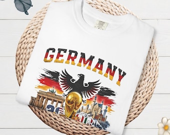 Deutschland Fussball WM 2026 Shirt, Fanartikel Weltmeisterschaft, Nationalmannschaft Oberteil, Vintage Sportmode, Adler Grafik, Retro Look