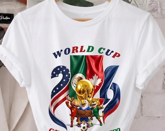 World Cup 2026 Soccer Fan T-Shirt, North America Football Souvenir, Unisex Sports Apparel, Game Day Outfit,Comfort Colors