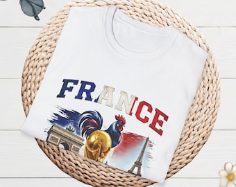 France World Cup 2026 Shirt, Gallic Rooster Soccer Tee, Les Bleus Fan Gift, Paris Souvenir Apparel, Vintage Sports Style