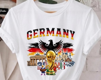 Germany World Cup 2026 T-Shirt, Deutschland Football Fan Tee, European Travel Souvenir, Men's Sporty Graphic Apparel, Gift for Him
