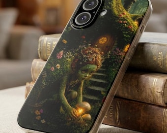 Cottage core Biodegradable phone Cases Forest fairy iPhone 16