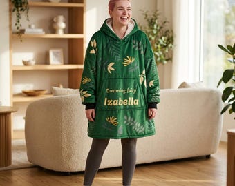 Personalize your Hoodie blanket | cottage core style