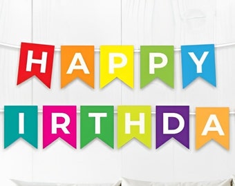 Personalized Birthday Banner | Custom With Any Name Any Age Any Text