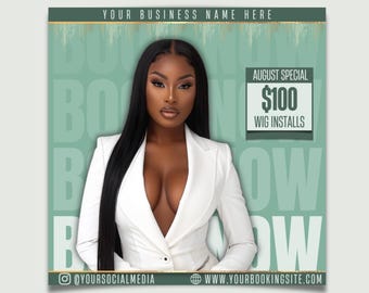 Editable August Booking Flyer, Appointment Available Flyer Template, DIY Hair Makeup Lash Special Flyer, Premade Hairstylist Instagram Flyer