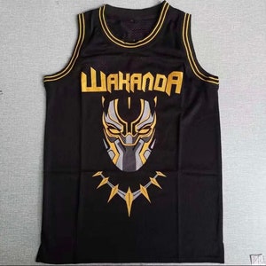 Wakanda Panthers Hockey Jersey - Mens Large Black Panther #20 Forever