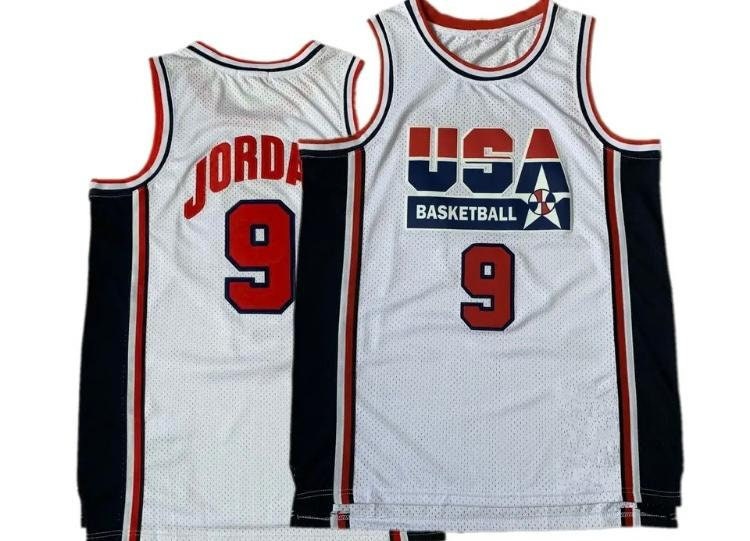 1992 Olympics Team USA #9 Michael Jordan Navy Blue Swingman Jersey