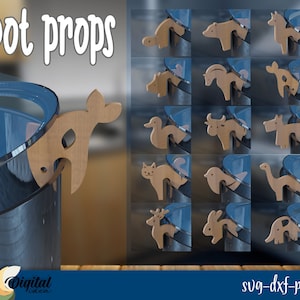 Paquete de protectores de ollas, corte láser de accesorios para ollas, accesorios para ollas de cocina, forja luminosa, soportes para tapas, ventilación de vapor, levantador de tapas de ollas, animales lindos, paquete de cocina