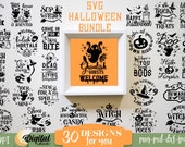 Halloween svg bundle, Funny halloween quotes, Vintage Halloween bundle, Halloween designs for decor, Halloween svg signs