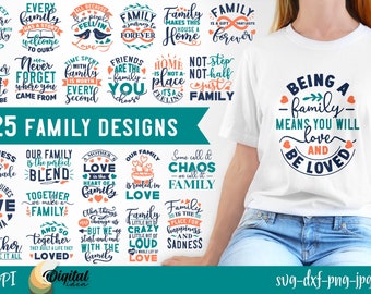 Family SVG bundle, Family quotes and sayings, Cute family designs, Family love svg, Home svg