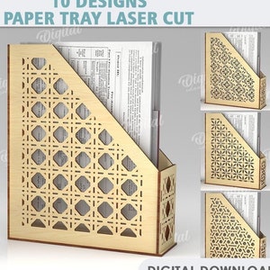 3D Papierablagen, Laserschnitt, Aufbewahrung/Aufbewahrung/Aufbewahrung/Aufbewahrung/Aufbewahrung/Aufbewahrung, Holzarbeit
