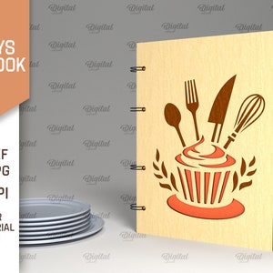 Notebook Binder Svg Hobby Notebook Covers Bundle SVG, 3D Notebook Binder, 4 Ring Binder ...