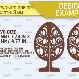 3D Easter egg stands bundle, 3D easter egg laser cut, floral easter egg svg, easter decor, free standing easter egg svg, home decor zdjęcie 2