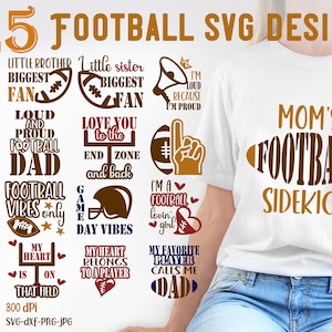 Football SVG bundle, Football quotes and sayings, Sports svg, American football, Football shirt design svg, Game day vibes svg, svg designs