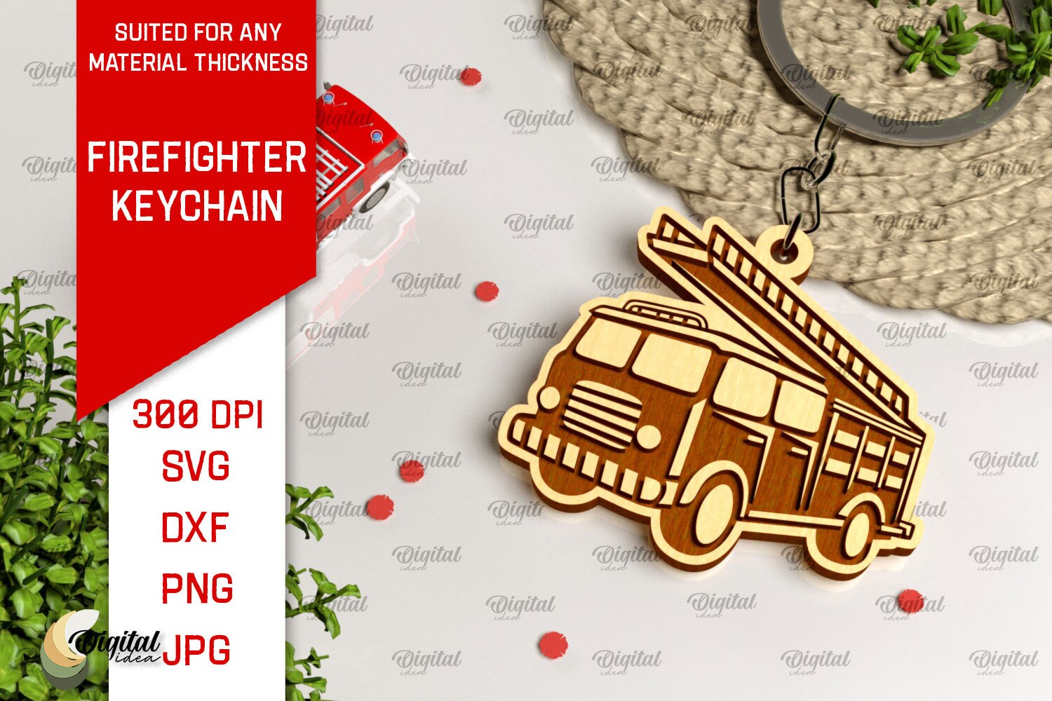 Firefighter Keychains Bundle, Engraved Keychain Laser Cut, Fireman ...