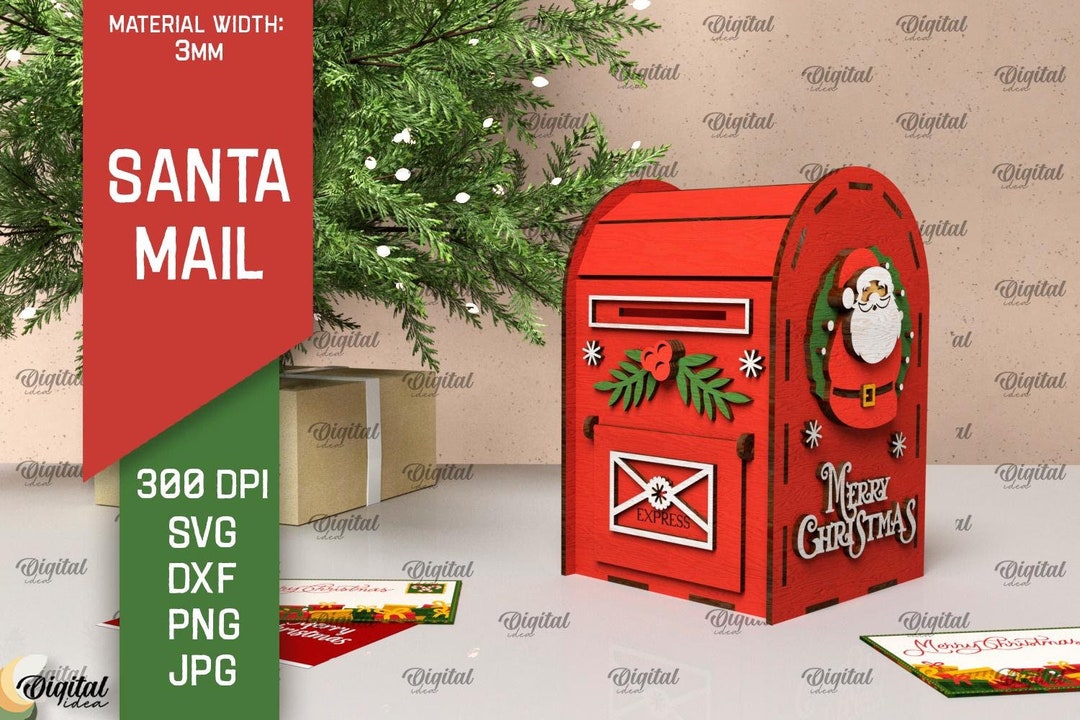 Cassetta della posta di Babbo Natale Portalettere Natalizio