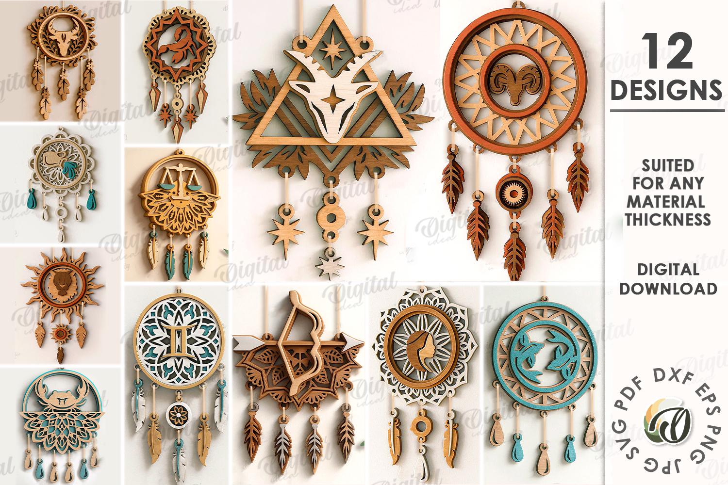Tapiz Mandala Astrología Indio Boho - Póster Colgante 40x30 Pulgadas 100% Algodón