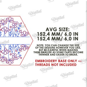 Floral Embroidery Signs Bundle, Flower Sign Laser Cut Files, Wooden ...