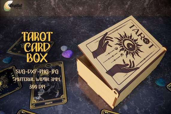 Tarot Card Boxes Bundle, Halloween Laser Cut, Tarot 3D Lasercut