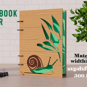 Notebook Covers Bundle SVG, 3D Notebook Binder, 4 Ring Binder Lasercut ...