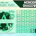 3D Split Monogram Shadow Box Bundle, Floral Layered Alphabet Shadowbox ...
