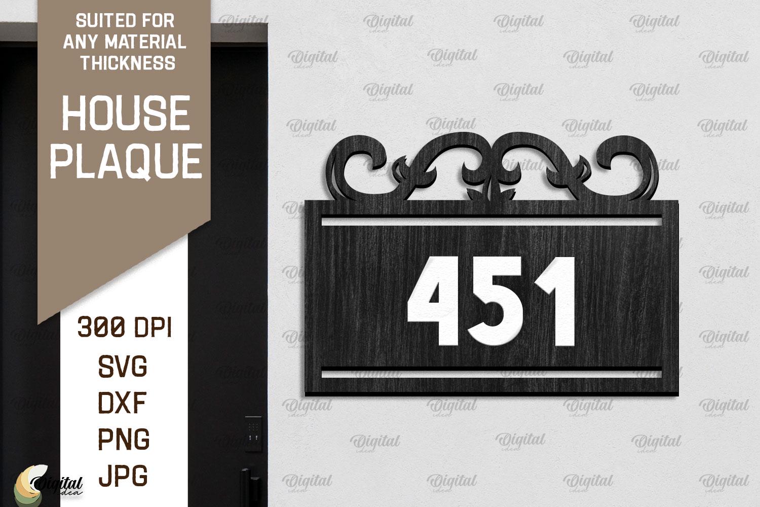 Decorative House Plaques Bundle, Custom Address Sign Laser Cut, House ...