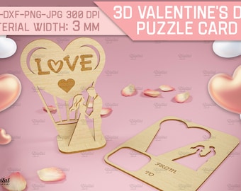 Lovers svg, Valentine's day pop up card, 3D Valentine gift, love card stand laser cut, wooden pop up greeting card, love svg, couple svg