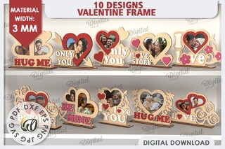 Cornice Per Foto In Legno Da Tavolo – Formato 15,2x20,3 Cm Per Foto 10,2x15,2 Cm – Regalo Di Fidanzamento, San Valentino, Coppia