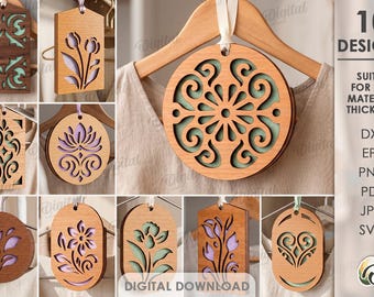 Conjunto de porta-sachês 3D para armário, arquivos de corte a laser para aromatizadores, sachê aromático para armário, difusor de fragrâncias, SVG floral, aromatizador de guarda-roupa