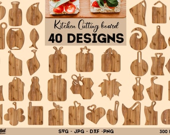 Kitchen cutting boards bundle, Cutting board lasercut, Cutting board designs, Charcuterie Board, Boards for Serving Dishes