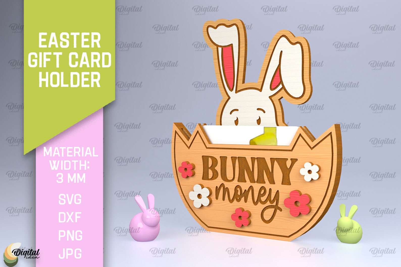 3D Easter Gift Card Holders Bundle, Gift Card Holder Lasercut, Card ...