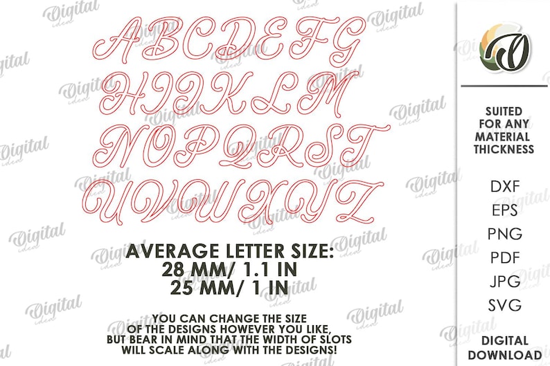 Cursive Average 3D Napkin Rings Bundle, Floral Napkin Holder Laser Cut Files, Name ...