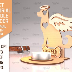 thumbnail image 2 of Chihuahua Memorial Memorial Tea Light Holder For Pet Loss - Stained Glass Dog Design Pet Remembrance Gift 2 of 13